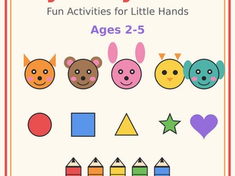 My Busy Book for Kids — 30 Printable Pages: Matching, Tracing, Mazes & More (Ages 2-5)