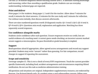 Assessment AAQ Early Childhood Development Unit 2: Content Area C Initial Assessment with Answers