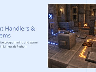 KS3 Minecraft Education: Coding Lesson 13 Computer Science