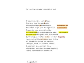 GCSE English Literature: "Modern Love" Douglas Dunn