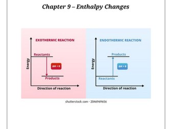 OCR A Level Chemistry Chapter 9 - Enthalpy