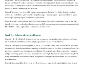 The Living World: AQA GCSE Geography Homework