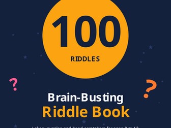 100 Riddles for Ages 8–12 – Brain-Busting Riddle Book | Puzzles, Jokes & Head-Scratchers
