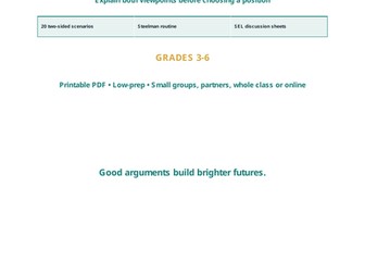 Perspective Taking Scenario Cards | SEL Discussion Activities