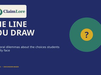 The Line You Draw | Morality & Ethics Debate Activity Ages 12-14