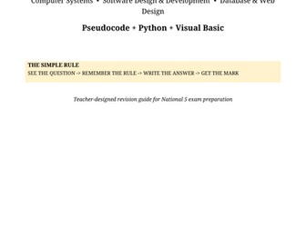 National 5 Computing Science Revision Guide
