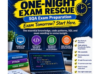 National 5 Computing One-Night Exam Rescue