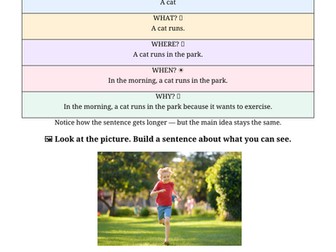 Sentence Stretching for Creative Writing