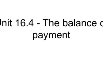 Balance of Payments