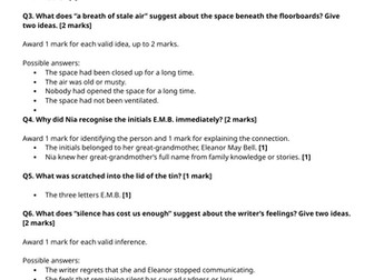 Year 6 Reading Comprehension Week 3 - Reading and Answers