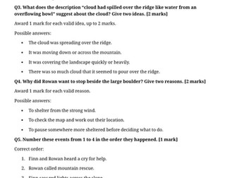 Year 6 Reading Comprehension Week 4 - Reading and Answers