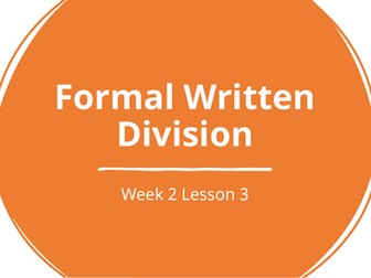 Year 6 Maths | Four Operations | Formal Written Division | Week 2 Lesson 3