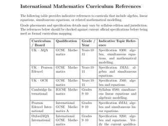 Simultaneous Linear Equations Word Problems and Related Algebra