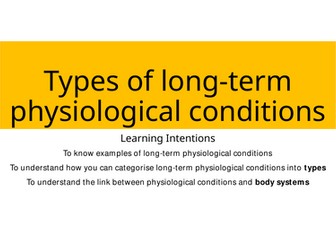 Health and Social Care - F094 - Long-term physiological conditions - whole unit