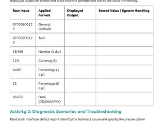 OCR Cambridge Nationals IT (J836) – R060 -  Lesson 3 - Data Formatting