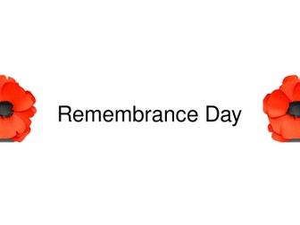 Remembrance Day Assembly