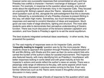 GCSE ENGLISH LITERATURE "An Inspector Calls " bundle of revision notes