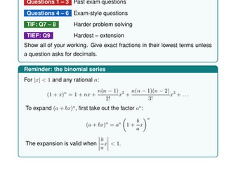 Binomial Expansion