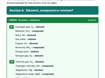 Atoms and Elements