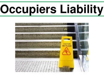 Occupiers' Liability Act - A Level Law