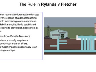 Rylands v Fletcher - A Level Law