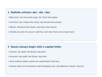 German Grammar Workbook: Gender of Nouns I | 160 Questions | KS3, GCSE, IGCSE & A1–A2