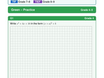 Completing the square