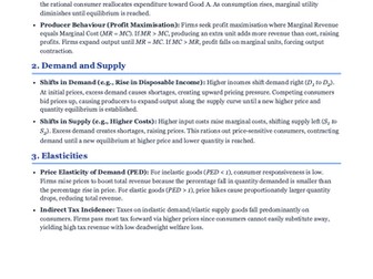 A-Level Economics Chains of Analysis