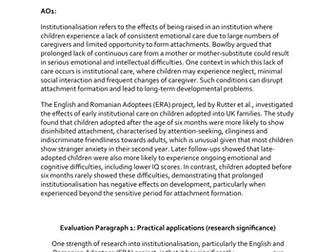Attachment Institutionalisation Evaluation Worksheet