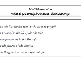 AQA B - Triune God - Magesterium