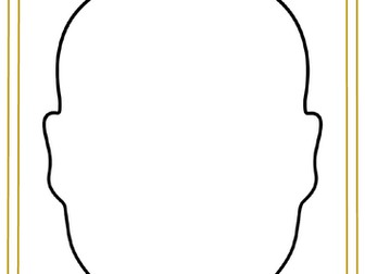 Build a face template - cut and stick
