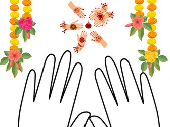 Diwali Mendhi hands
