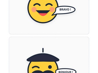 French display emojis