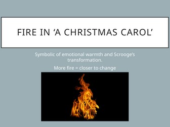 Redemption (Fire Imagery) throughout A Christmas Carol ACC Redemption theme and quotes