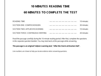 11+ CSSE-Style English Practice and Answers