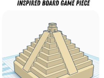 Tinkercad - Chichen Itza Board Game Piece Build Instructions