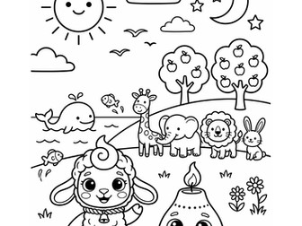 Creation story printables for EYFS and KS1