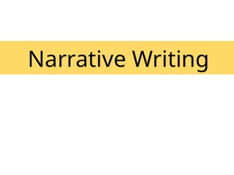 Narrative/ Creative Writing PPT