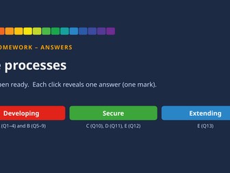 7Aa: Life Processes