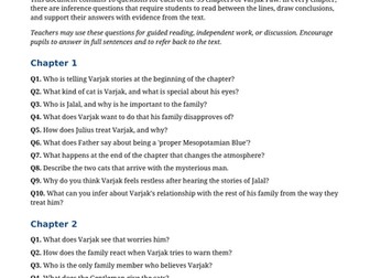 Varjak Paw   by S. F. Said - Comprehension & Inference Questions