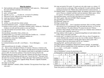 Starter and Plenaries in MFL