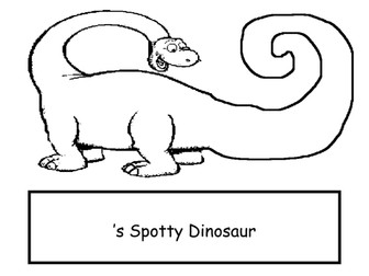 Spotty Dinosaur - motivational resource