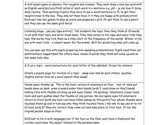 Minimum preparation, maximum effectiveness activities