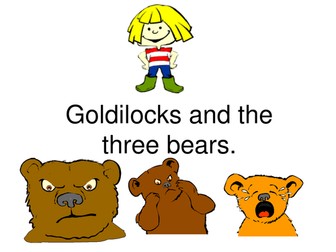 Goldilocks and the three bears powerpoint
