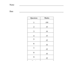 AS Biology Enzyme test