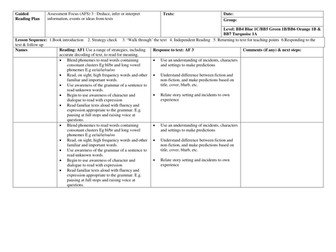 Guided reading records