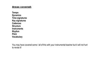 GCSE Music theory resource booklet