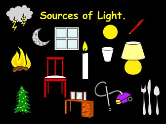 Light Source Powerpoint Quiz Teaching Resources