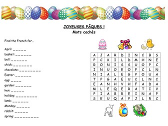 Easter word search