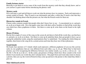 French phonics work - tons of stuff!